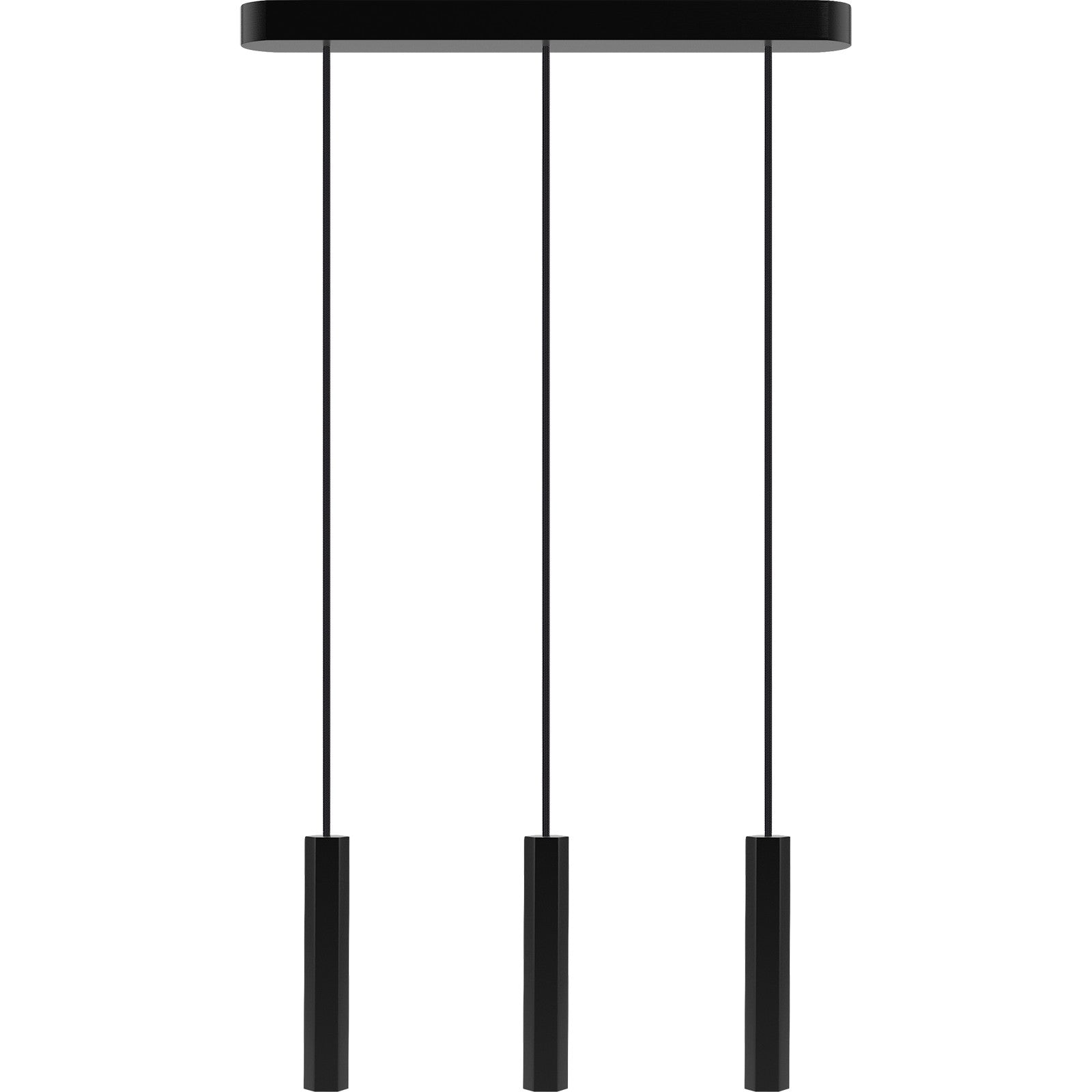 Madera Hexa pend 3 fl noir