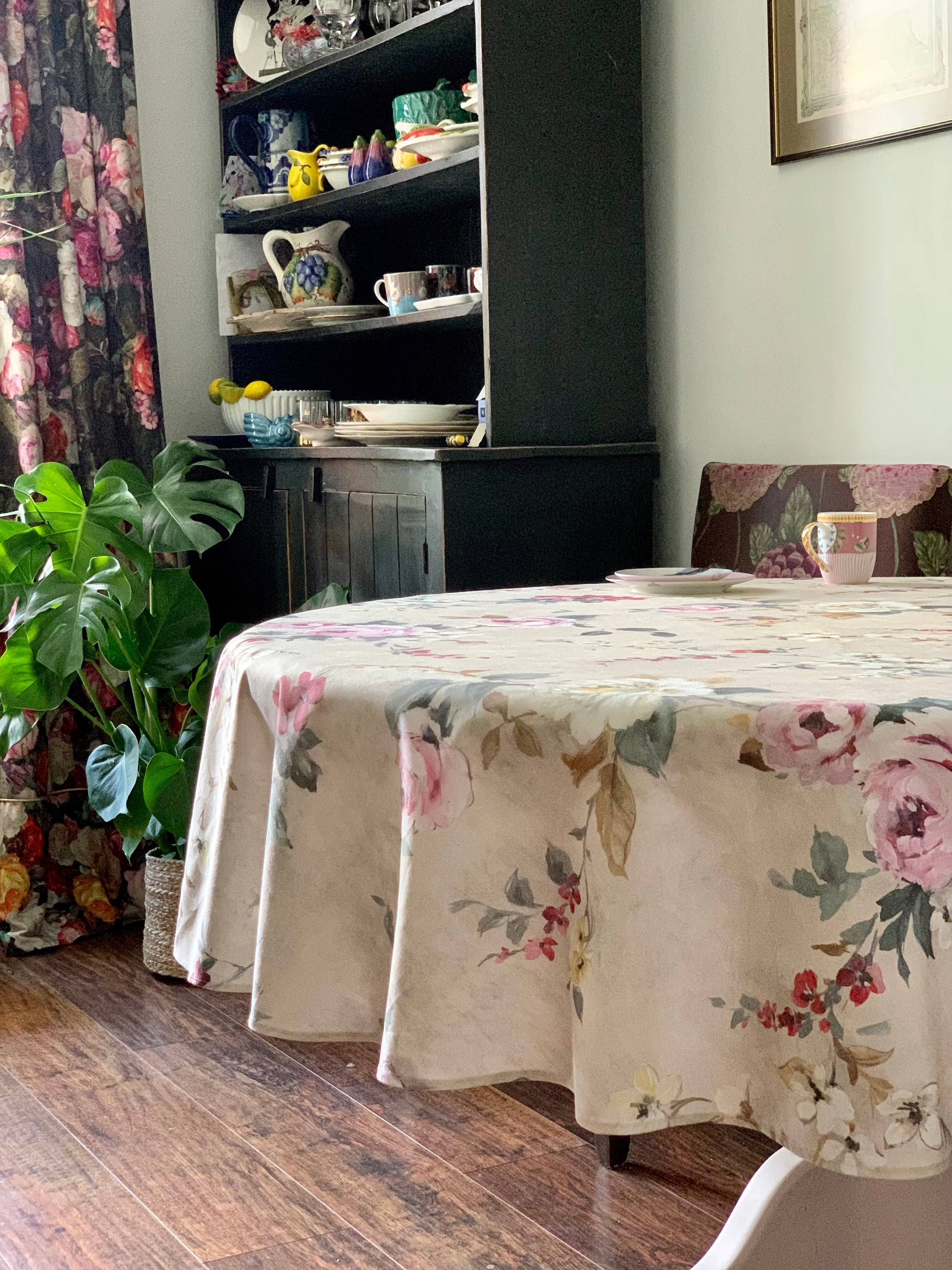 Round Tablecloth, 100% Organic Cotton, Printed | Lexington