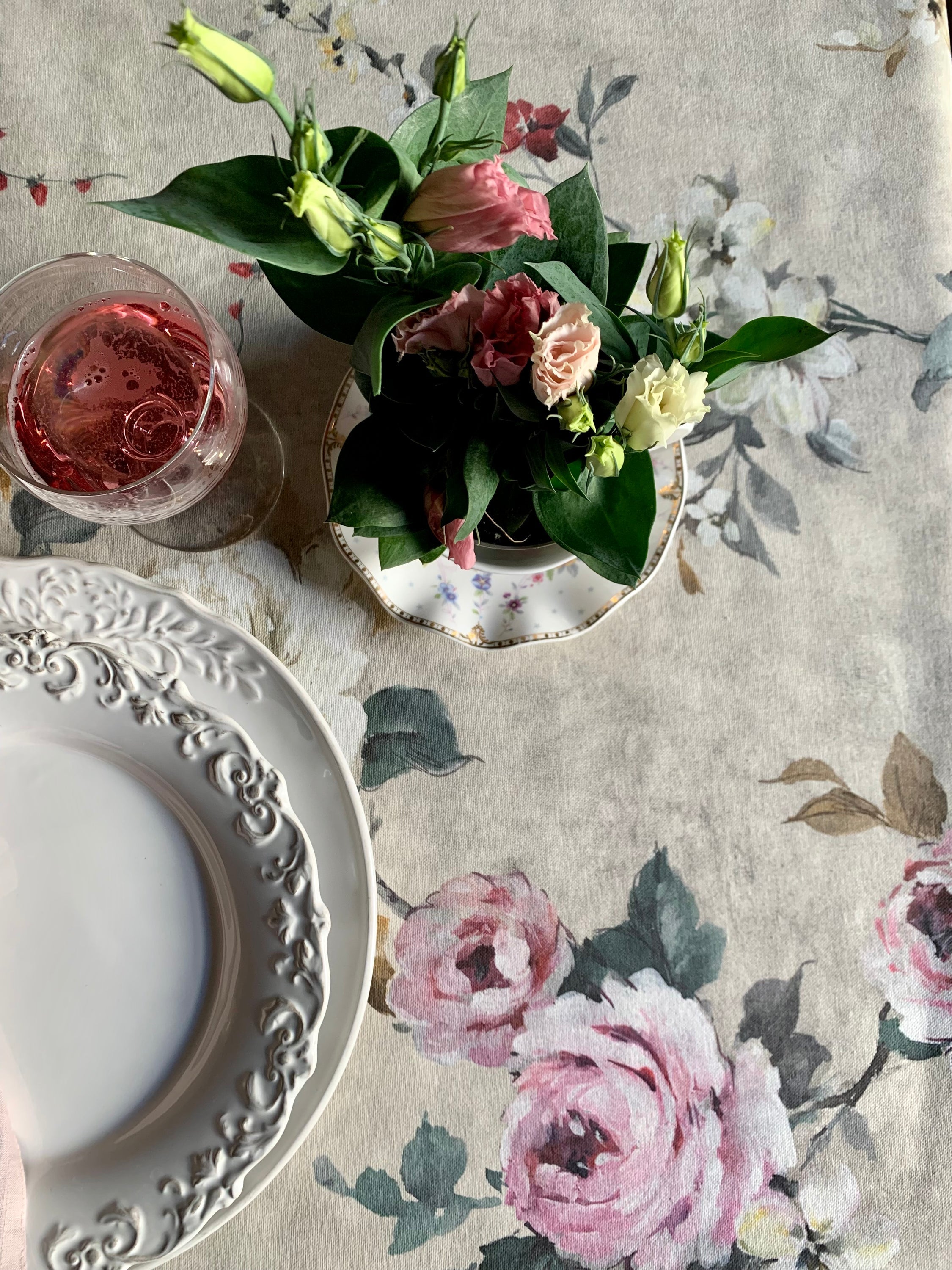 Rectangular Tablecloth, 100% Organic Cotton, Printed | Lexington