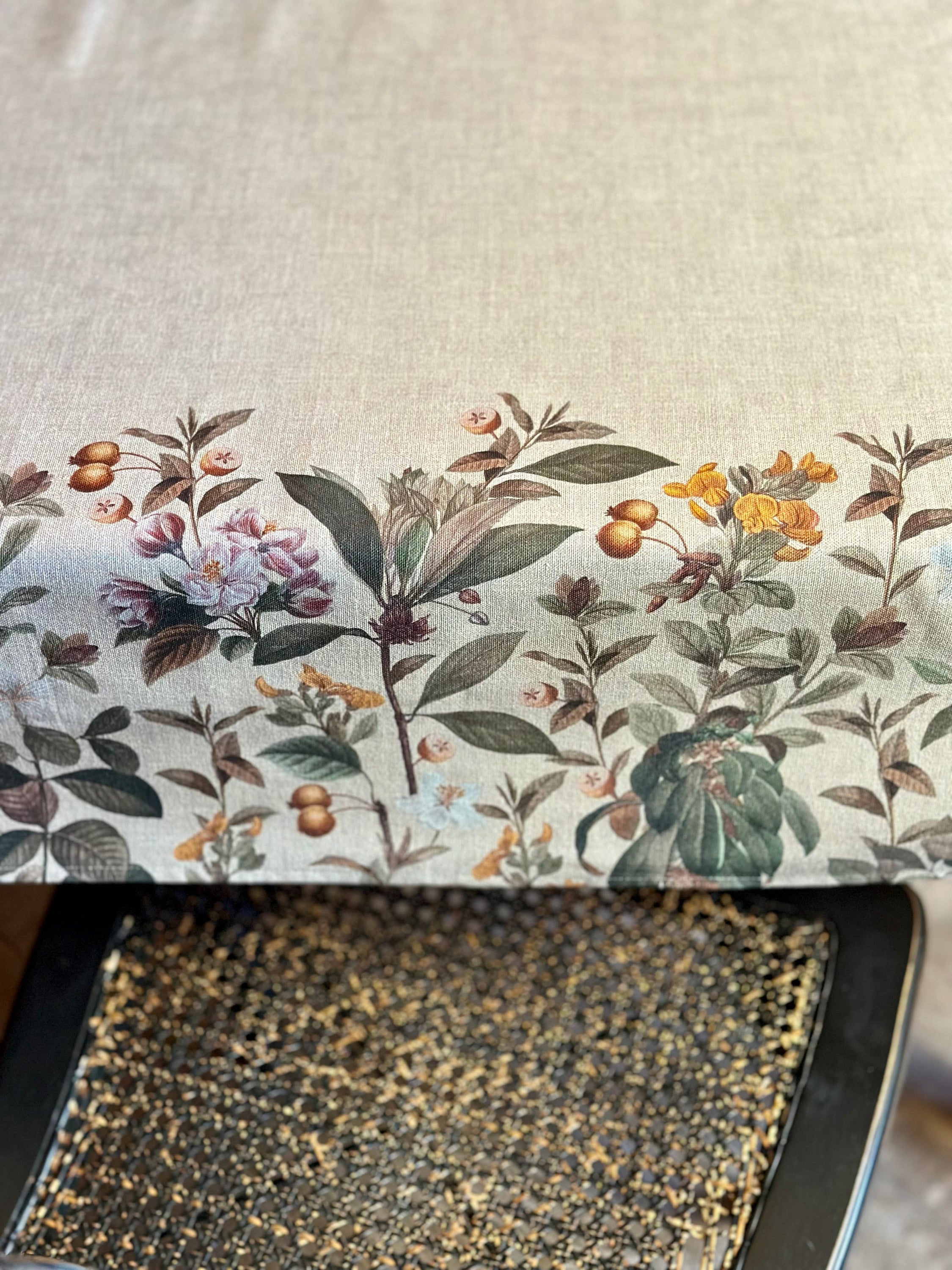 Tablecloth Rectangular, Cotton, Printed | Natural Bouquet Pure