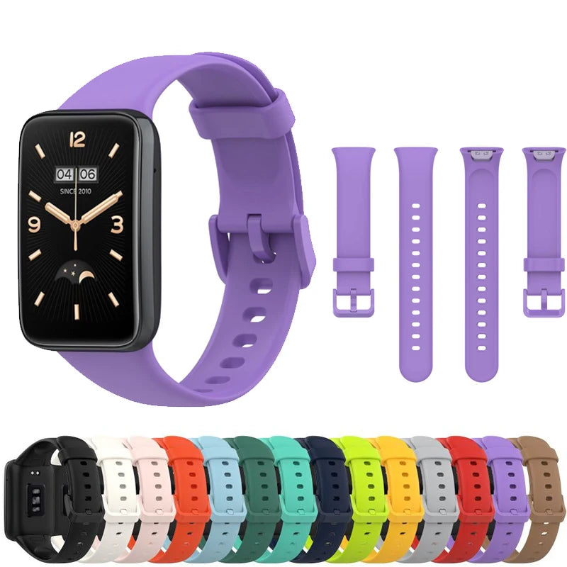 Watchband for Xiaomi Mi Band 7 Pro Wristband Liquid Bracelet Silicone