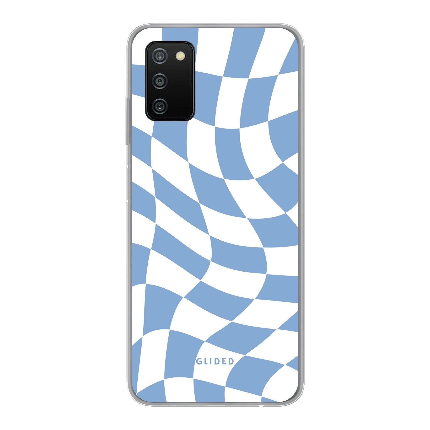 Échecs bleus - Samsung Galaxy A03s Handyhülle