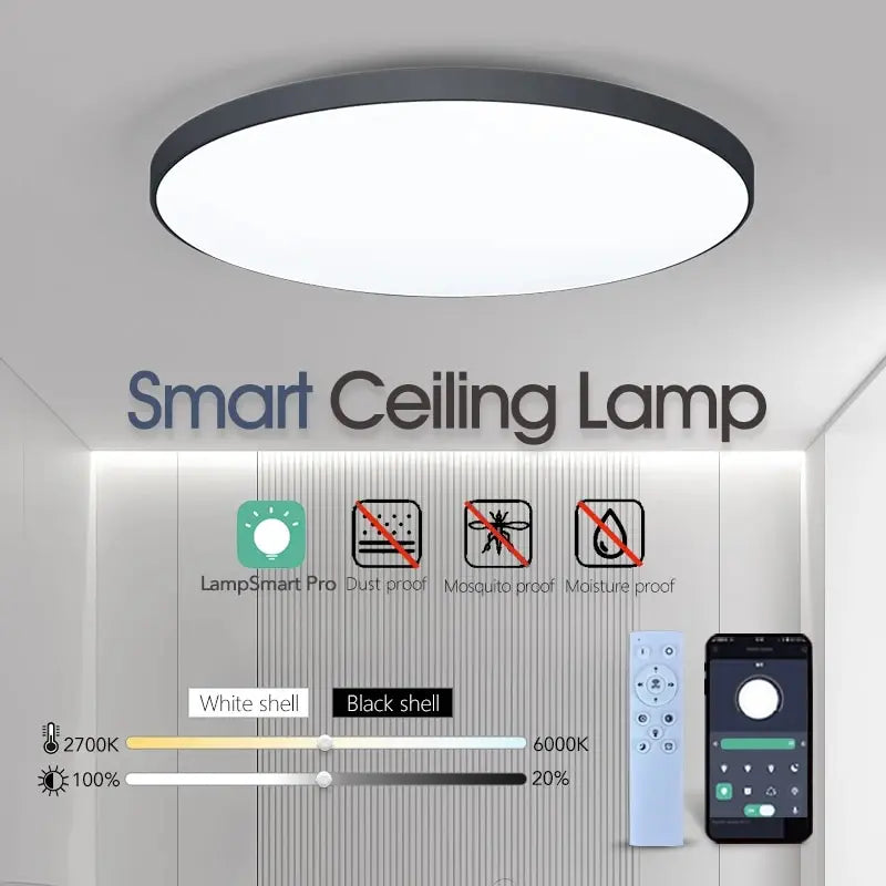 Smart Led Ceiling Lamp 36W 50W 220V Dimmable Modern Led Ceiling Lights