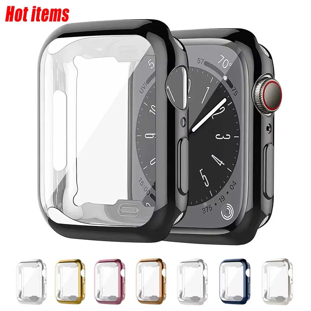Cover For Apple Watch Case 44mm 40mm 45mm 41mm 42mm 46mm 38mm screen