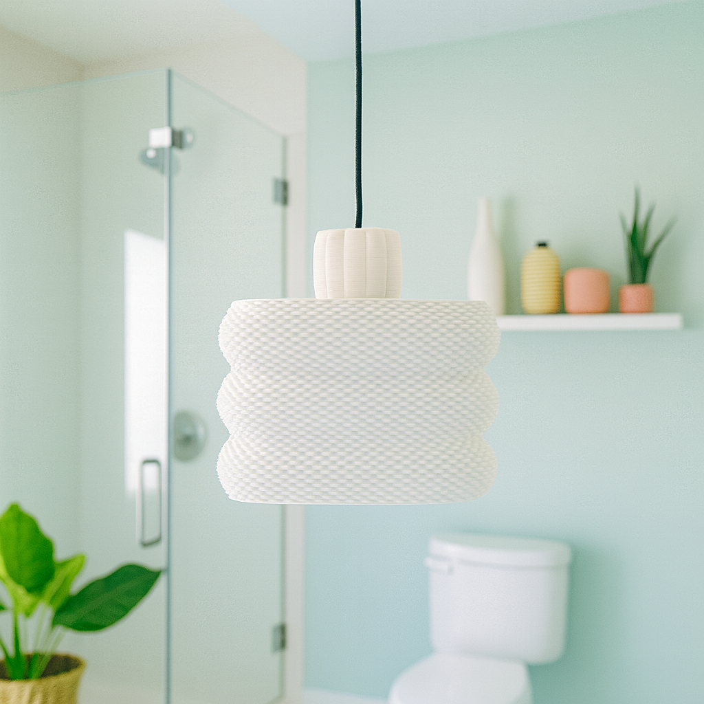 Lampe suspendue lanterne en soie