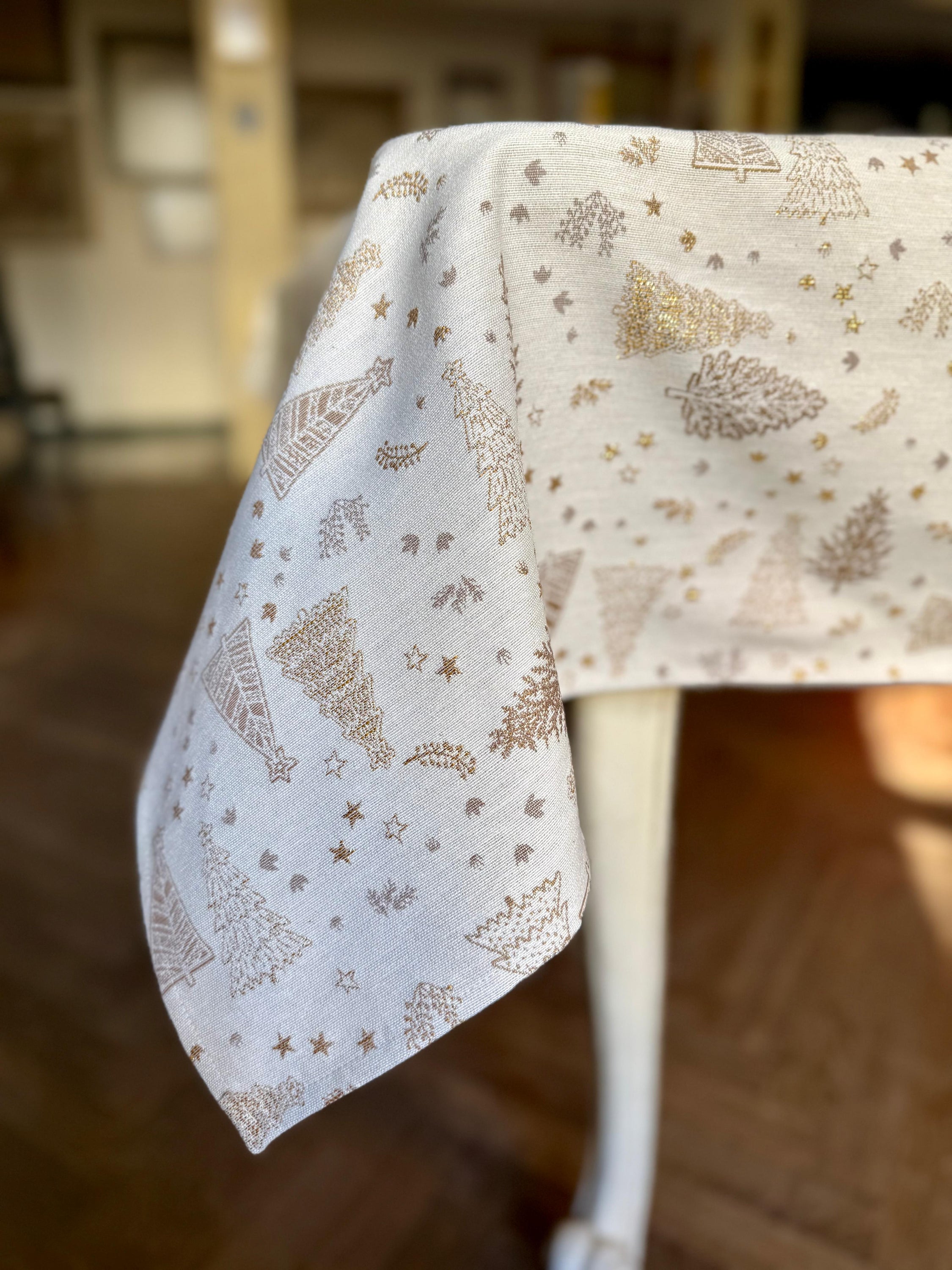 Rechteckige Wintertischdecke, festliches Motiv, Weihnachtsmotiv |