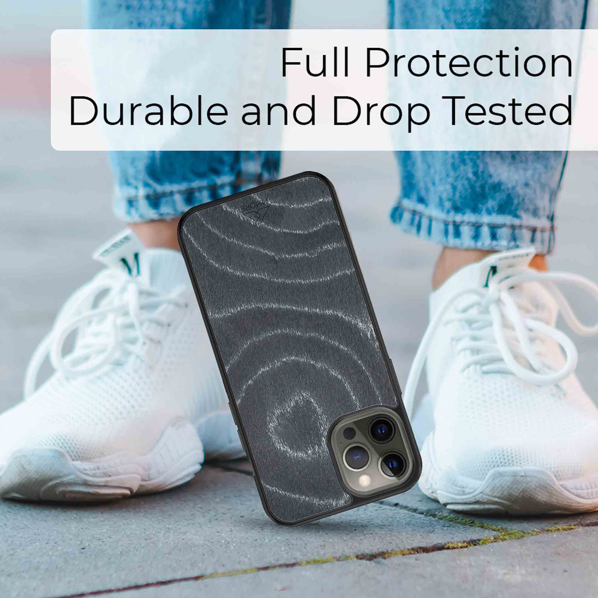 Handyhülle aus Wellenholz