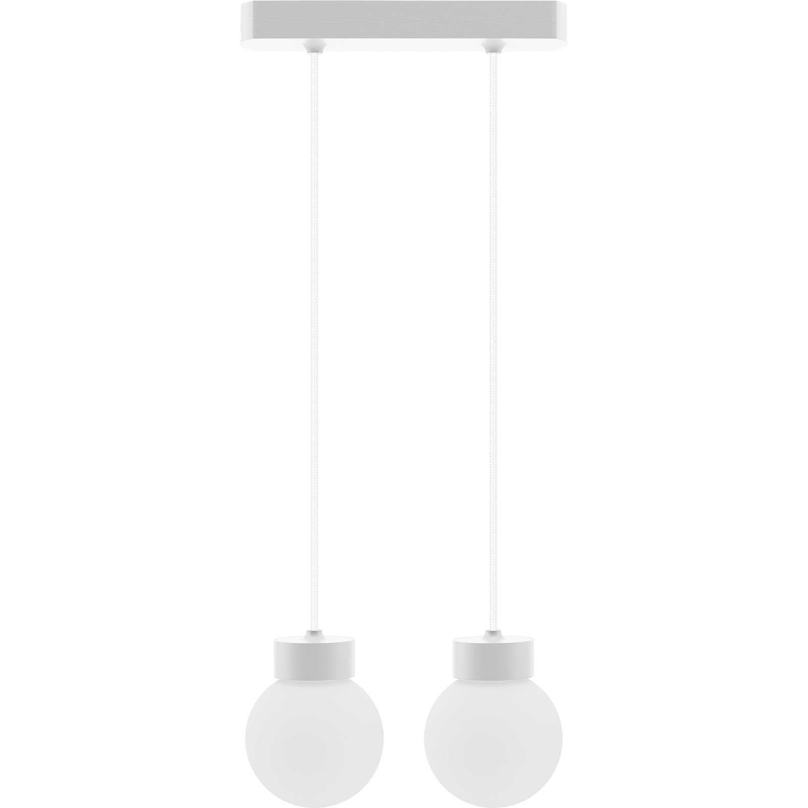 Hanging lamp Barrel-Orb Ball 2W white
