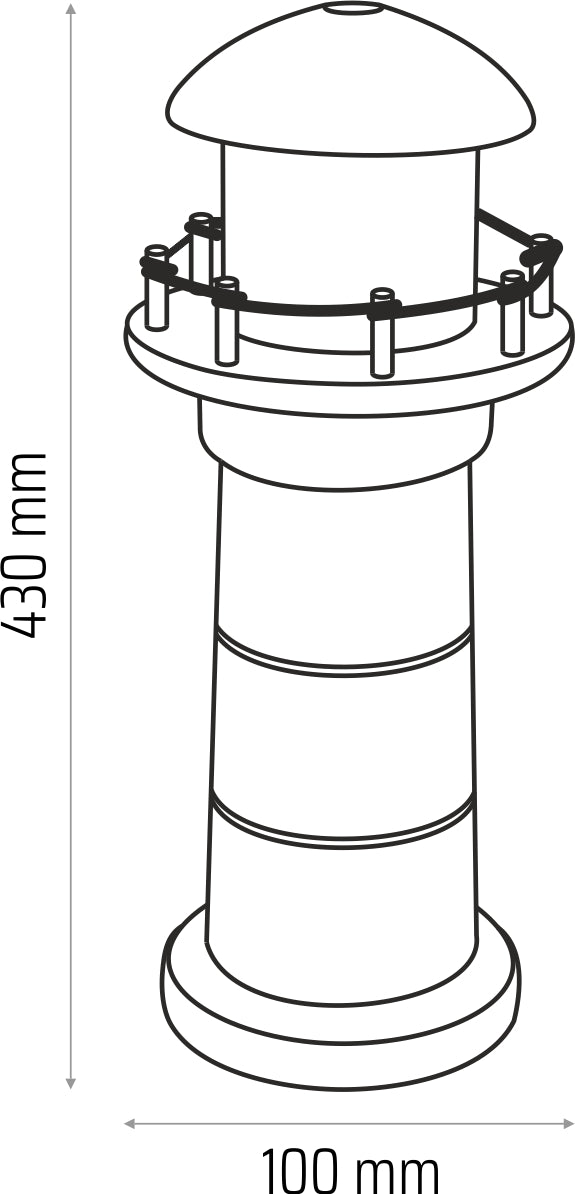 Nightlight Lighthouse Grey