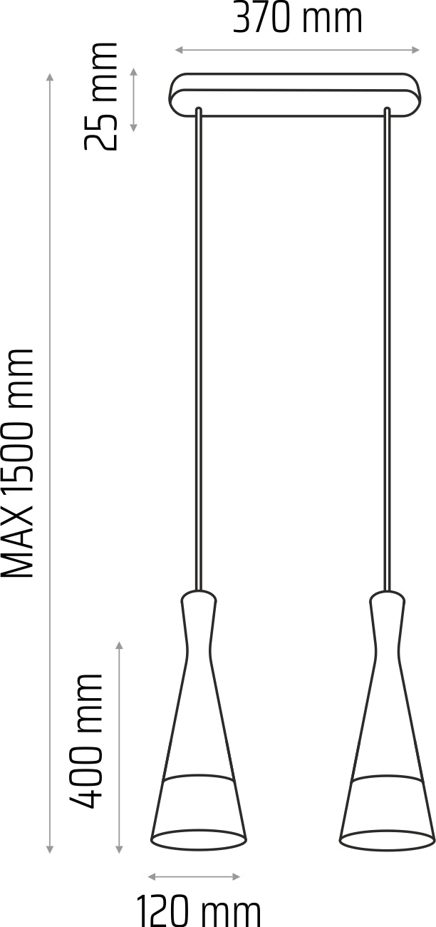 Suspension grise Vegas2 2p