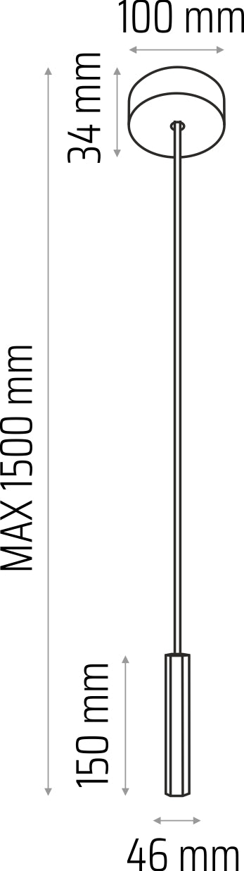 Madera Hexa hangs 1 oak