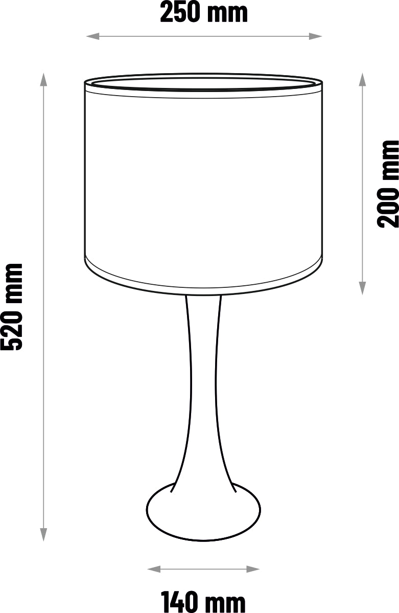 Tischleuchte BEAVIS - weiß