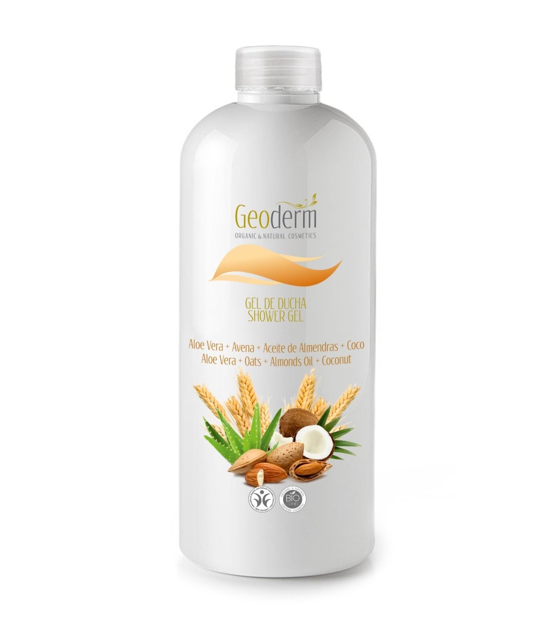Gel douche bio et naturel pour un soin du visage optimal - Aloe vera, avoine et noix de coco