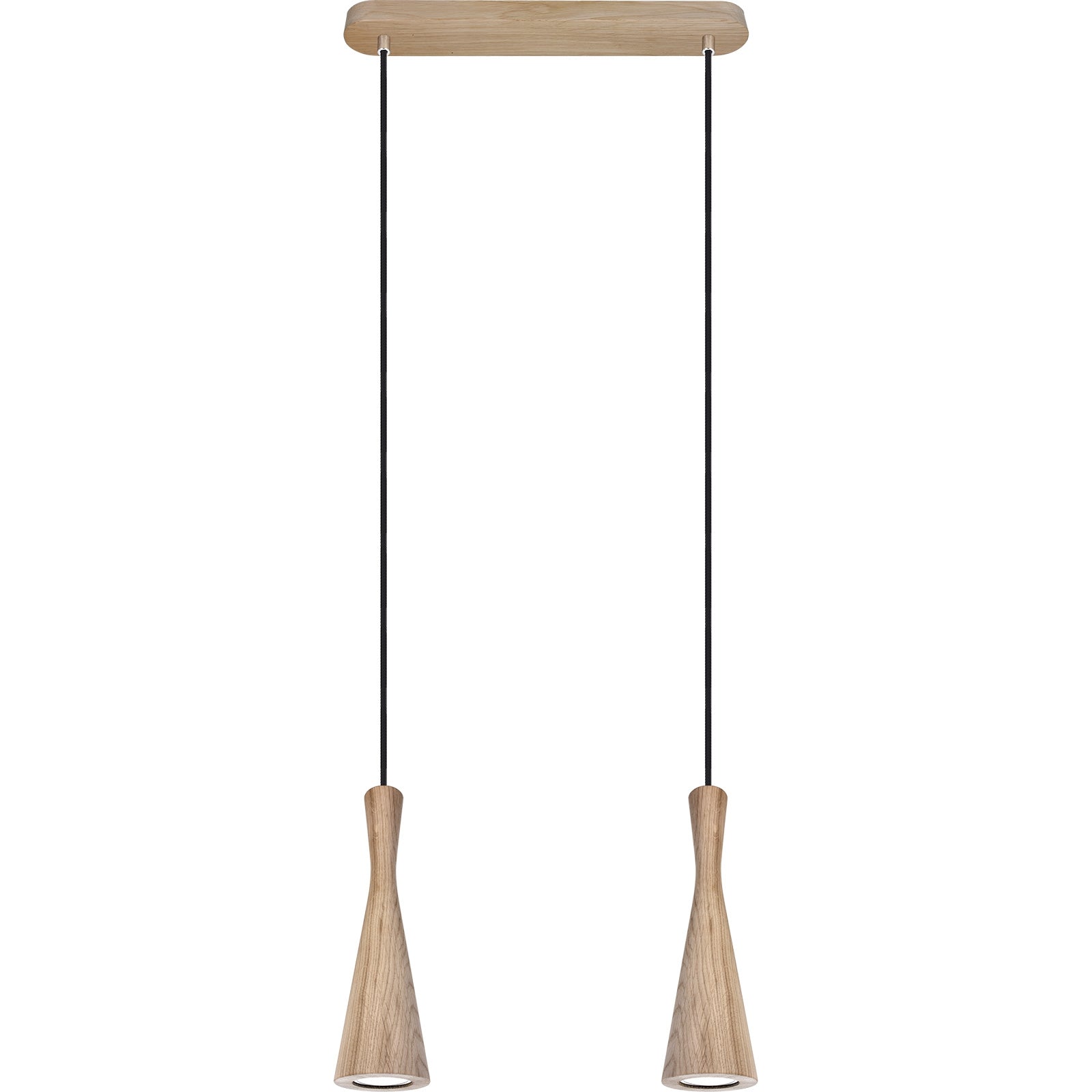 Hanging lamp oak Vegas 2p