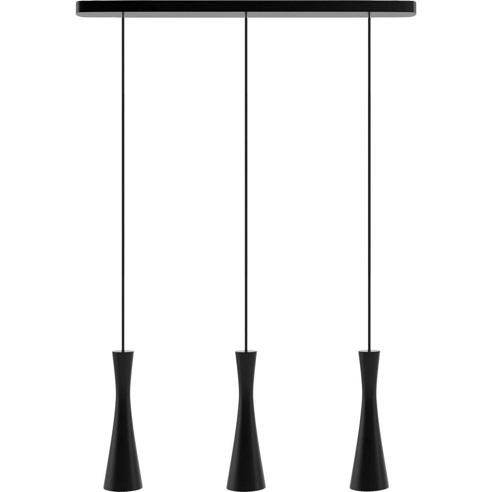 Hanging lamp black Vegas 3 tr