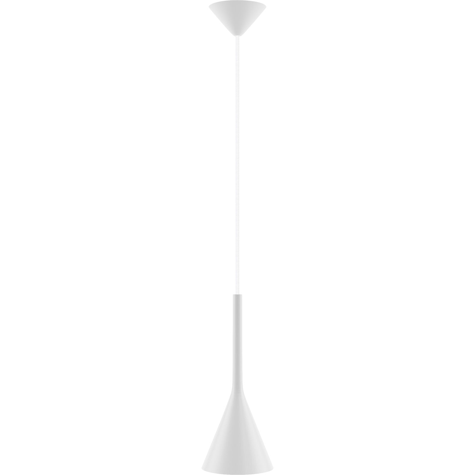 Hanging lamp white Zen 1p