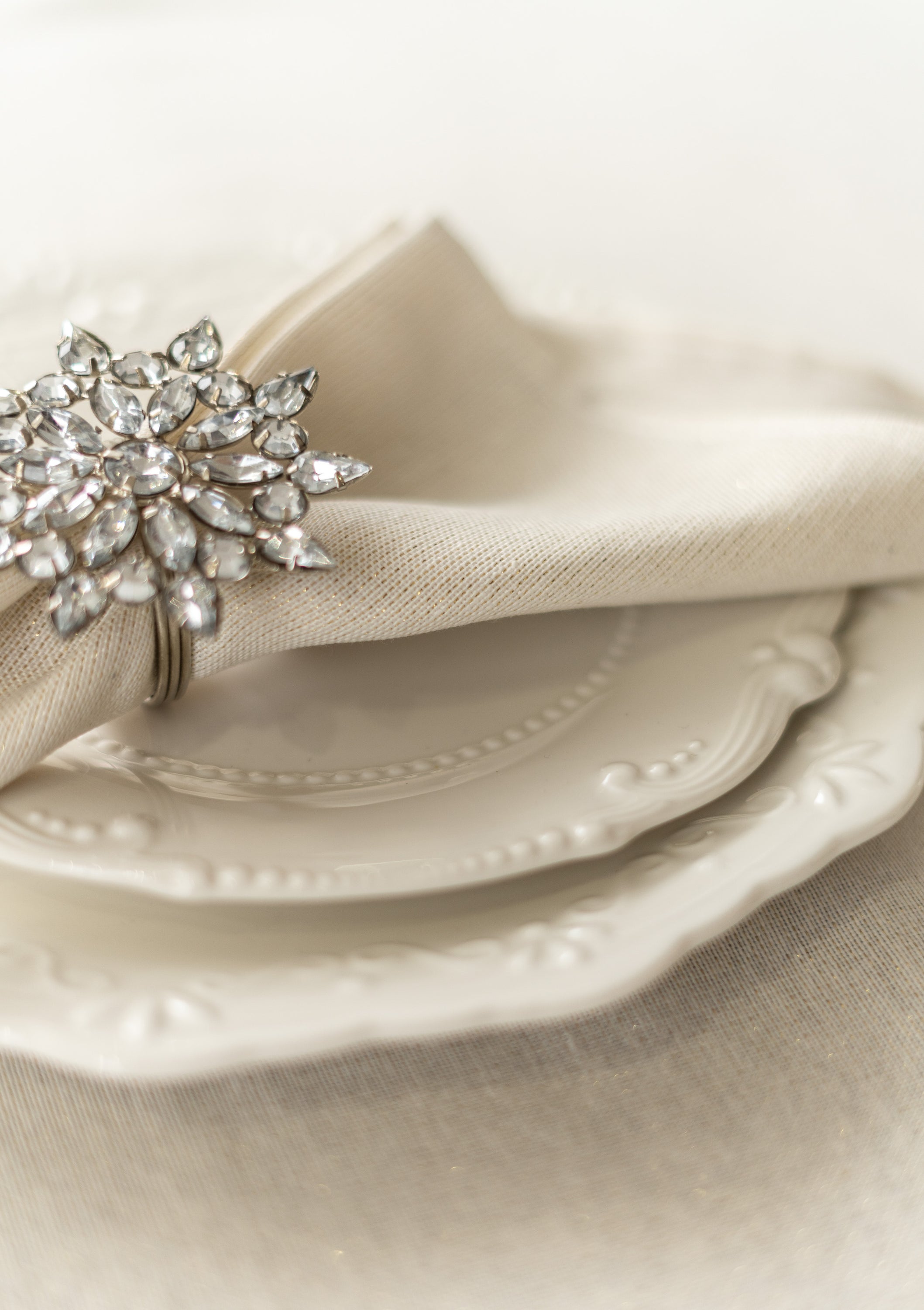 Festliche Serviette | Liso Crudo Oro