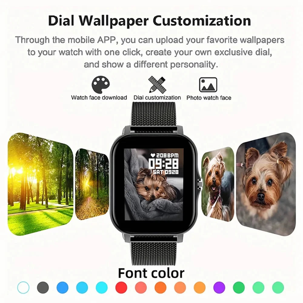 2023 New Bluetooth Answer Call Smart Watch Men Touch Call Fitness
