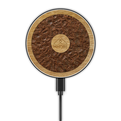Wireless Charger with Organic and Wood Material