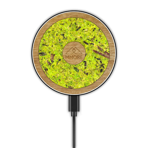 Wireless Charger with Organic and Wood Material