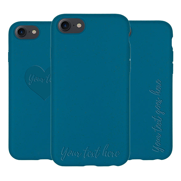 Biodegradable Personalized Phone Case - Deep Sea Blue