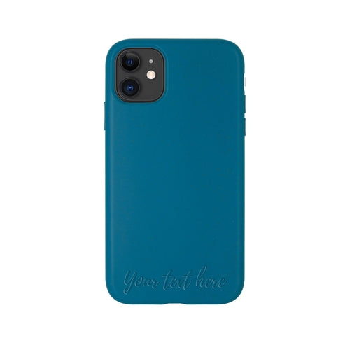 Biodegradable Personalized Phone Case - Deep Sea Blue