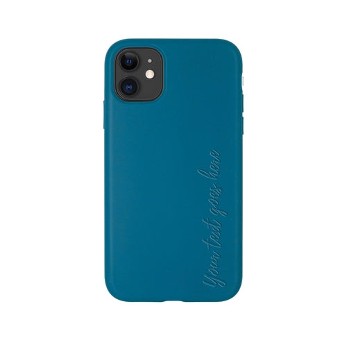 Biodegradable Personalized Phone Case - Deep Sea Blue