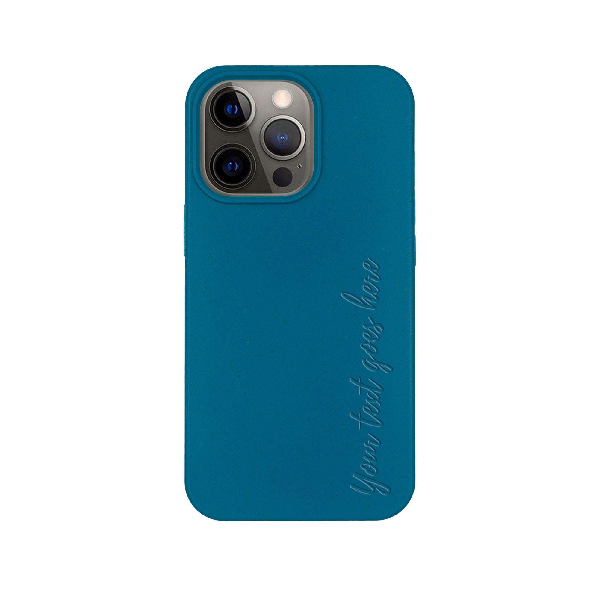 Biodegradable Personalized Phone Case - Deep Sea Blue