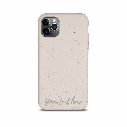 Biodegradable Personalized Phone Case - Natural White