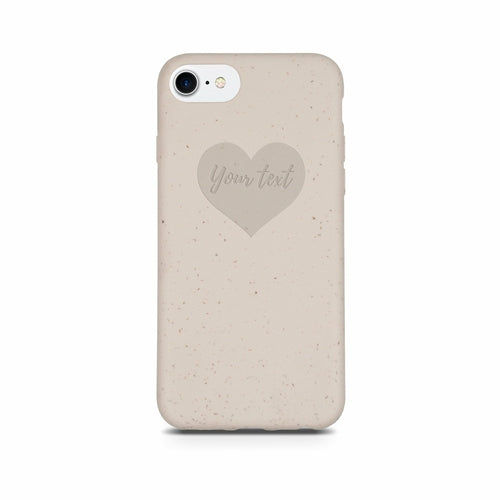 Biodegradable Personalized Phone Case - Natural White