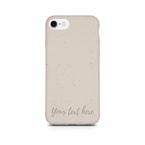 Biodegradable Personalized Phone Case - Natural White