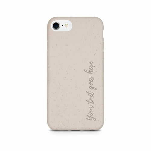 Biodegradable Personalized Phone Case - Natural White