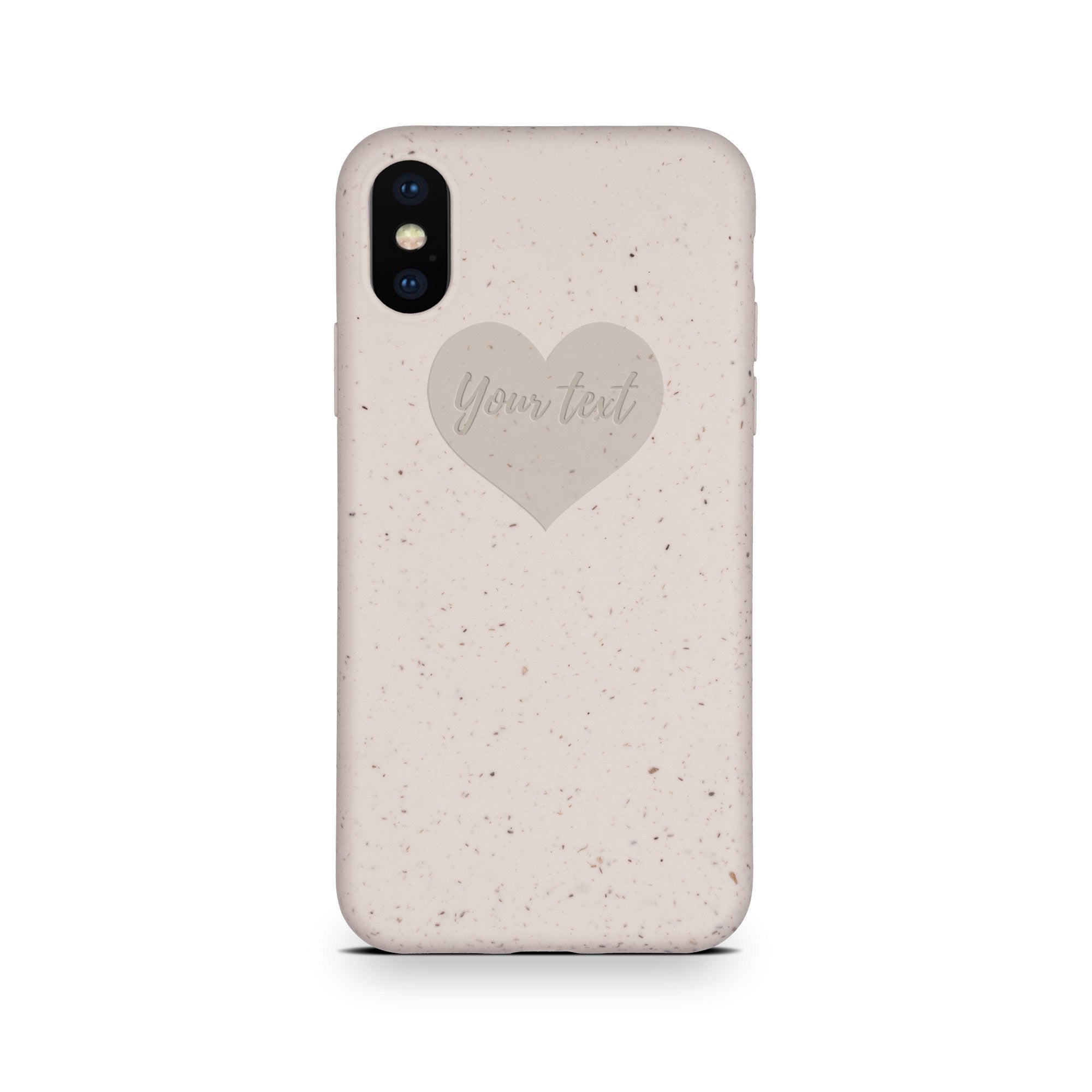 Biodegradable Personalized Phone Case - Natural White