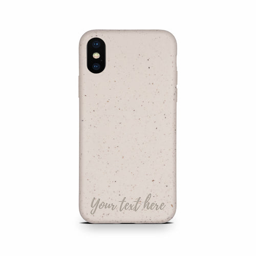 Biodegradable Personalized Phone Case - Natural White