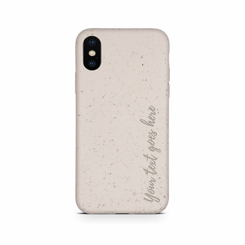 Biodegradable Personalized Phone Case - Natural White