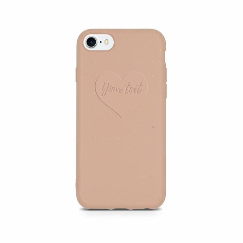 Étui de téléphone biodégradable et personnalisé - Rose pastel