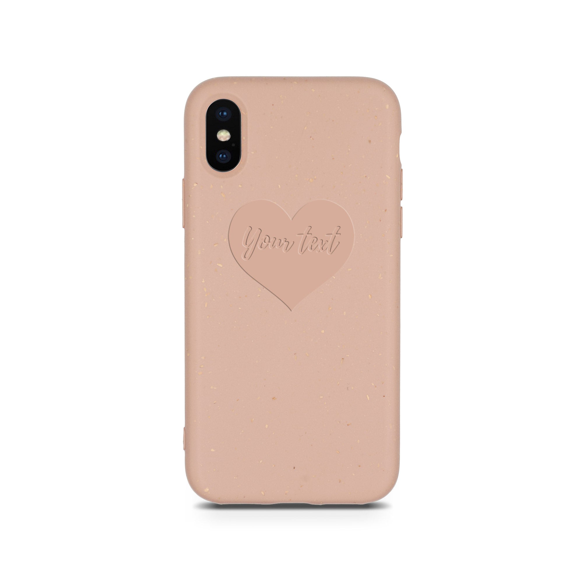 Étui de téléphone biodégradable et personnalisé - Rose pastel