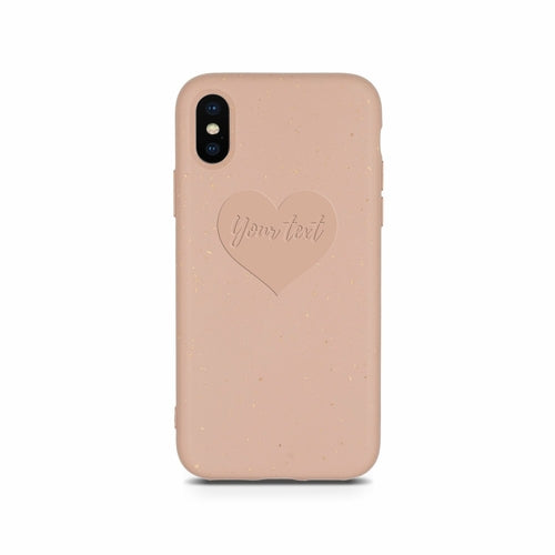 Étui de téléphone biodégradable et personnalisé - Rose pastel
