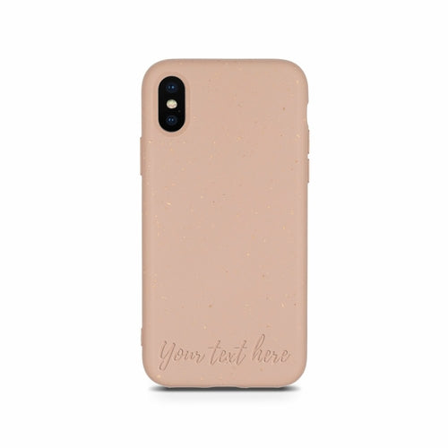 Étui de téléphone biodégradable et personnalisé - Rose pastel