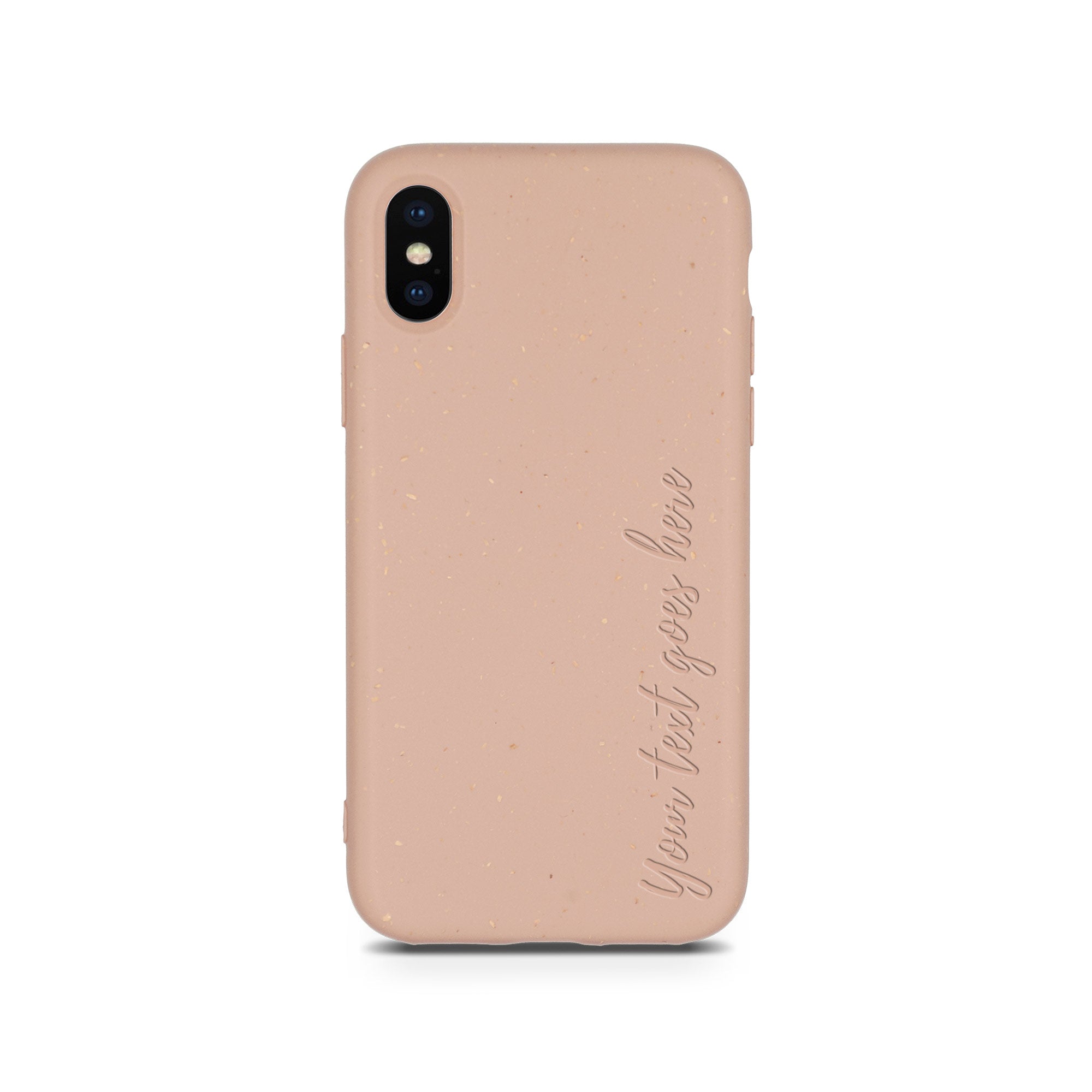 Étui de téléphone biodégradable et personnalisé - Rose pastel
