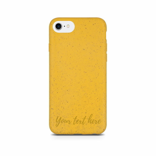 Biodegradable Personalized Phone Case - Yellow
