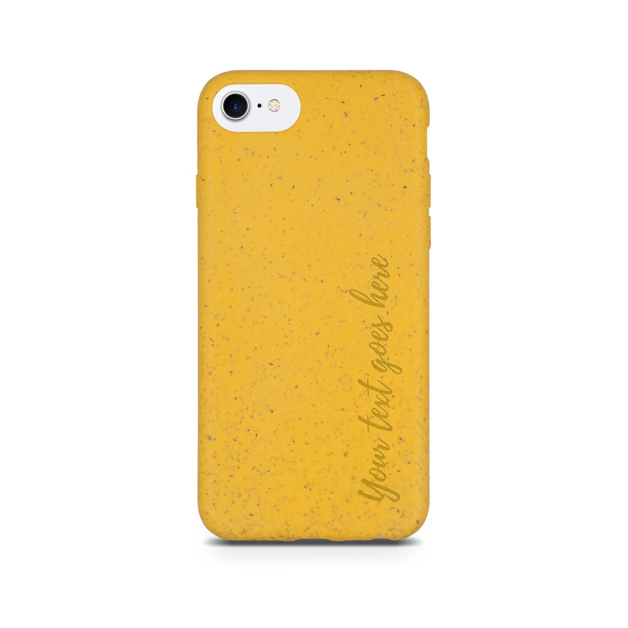 Biodegradable Personalized Phone Case - Yellow