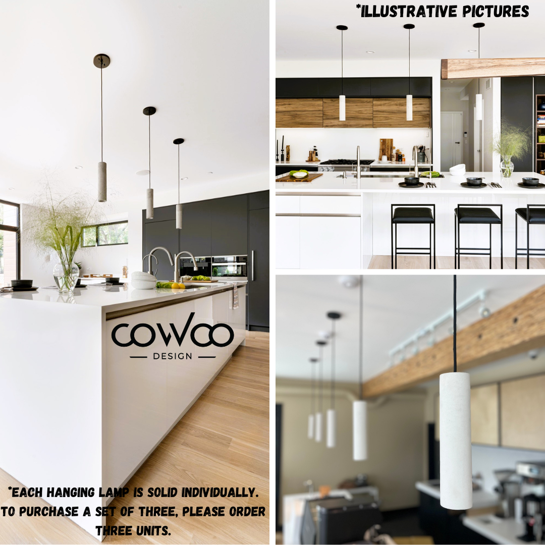 Dunkelgraue Beton-Pendelleuchte B+B