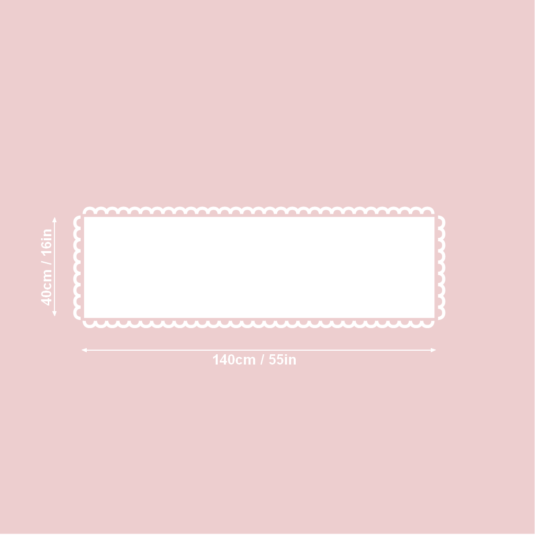 Table Runner, Recycled Cotton, Printed | Pipo Fresno