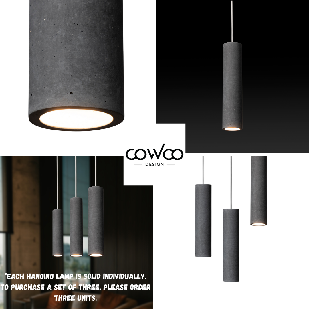 GRAY Concrete Pendant Light W+W