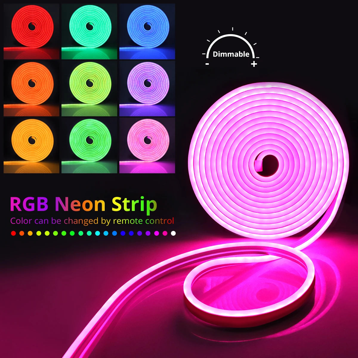 Tuya Smart Life WiFi LED Neon Light Strip 12V LED Strip RGB Neon Sign