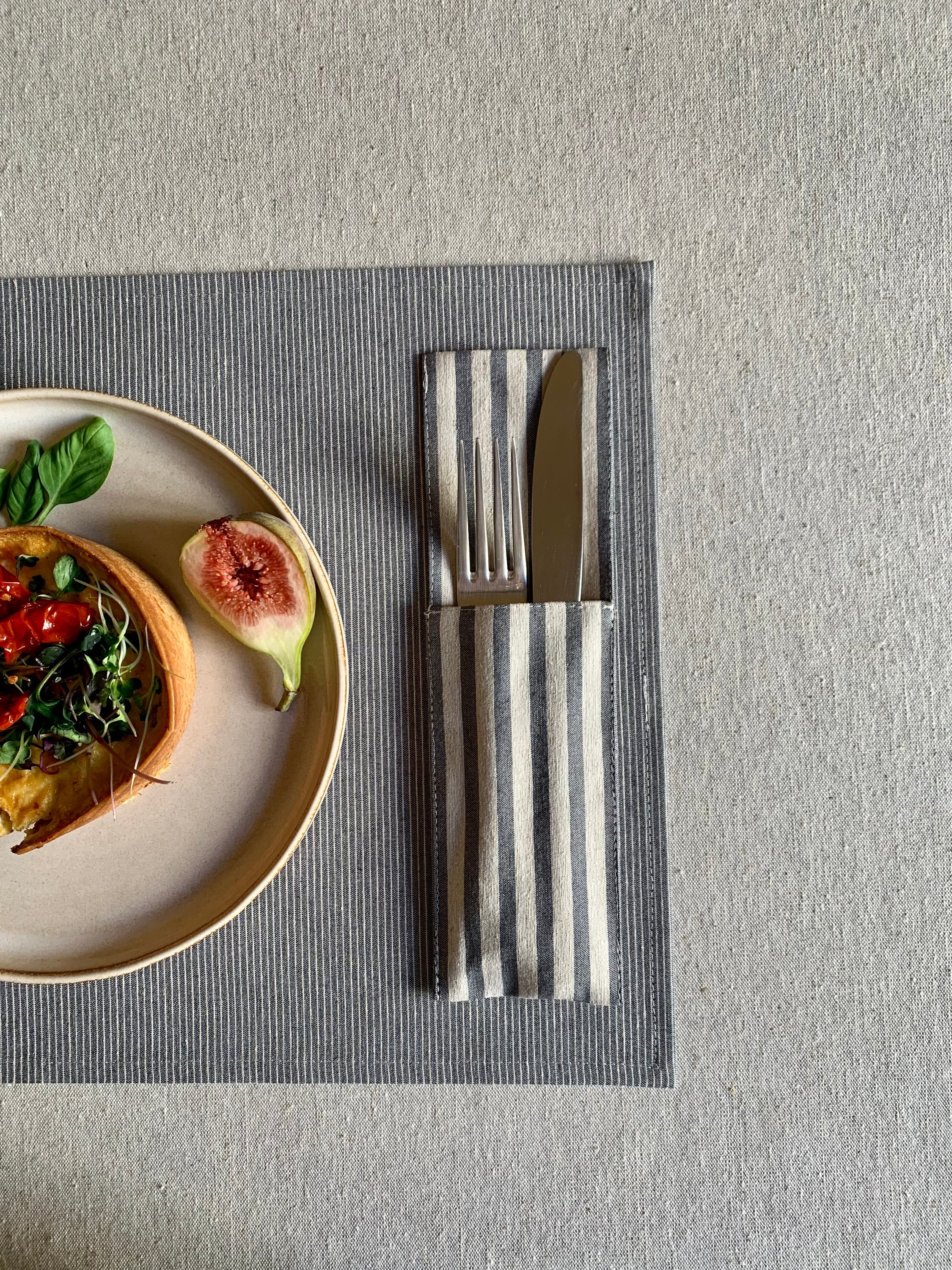 Set de table 30x43cm, coton recyclé, imprimé | Nord 2