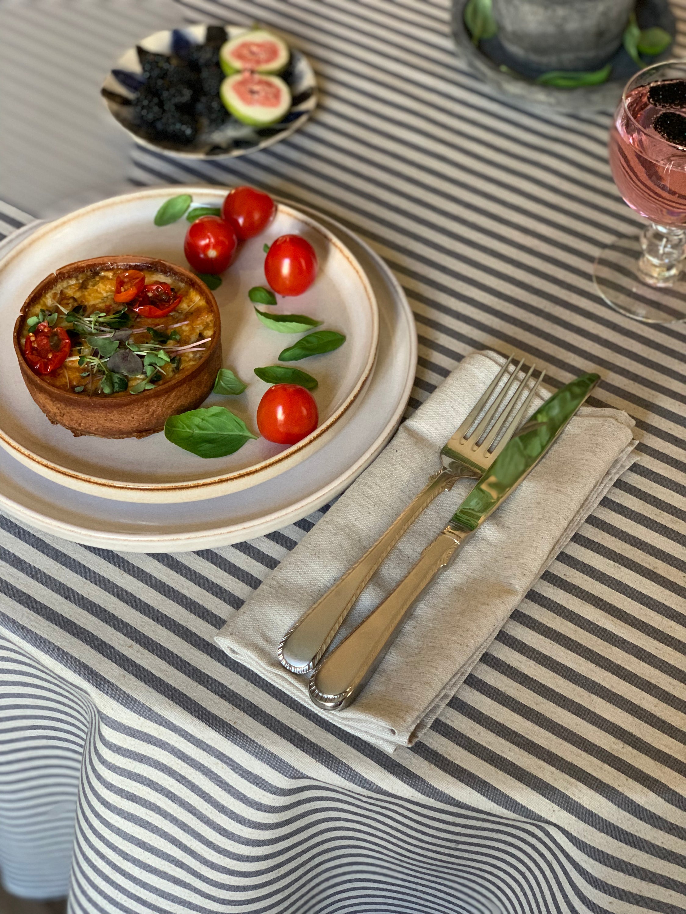 Round Tablecloth, Recycled fabric | Nord 1