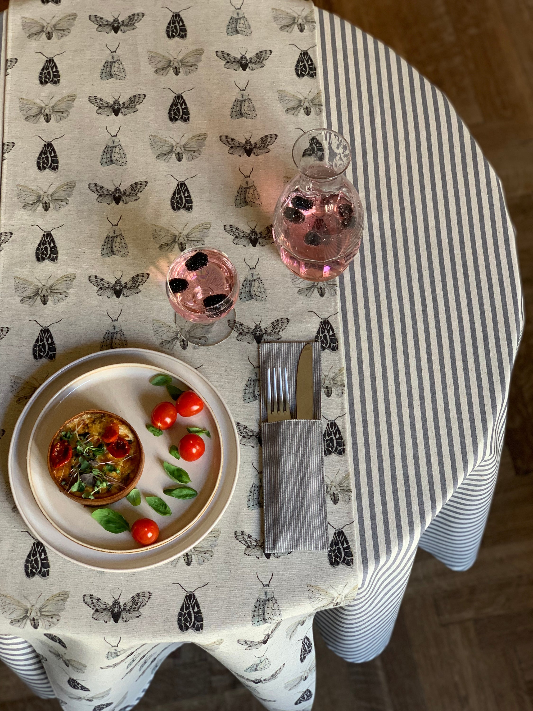 Tischläufer, recycelte Baumwolle, bedruckt | Nord Wings