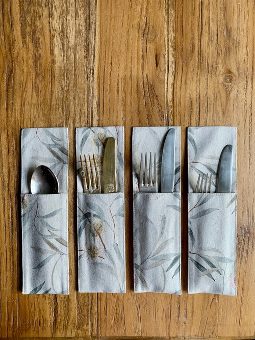 Cutlery Holder, Recycled Cotton, Printed | Pipo Fresno